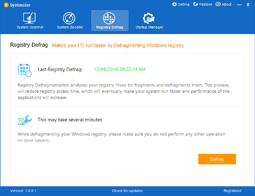 Auslogics Registry Defrag 14.0.0.3 for ipod instal